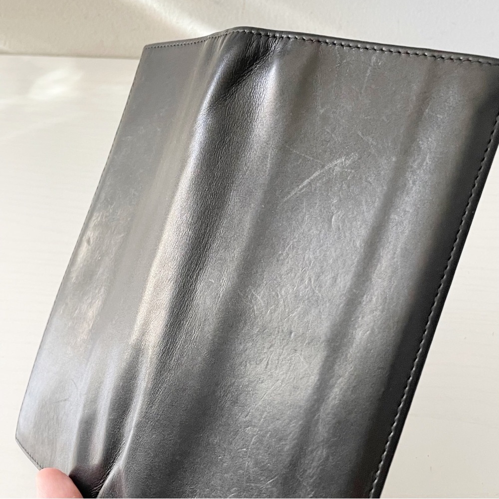 Prada black soft calfskin leather vertical breast pocket wallet - Picture 5 of 11
